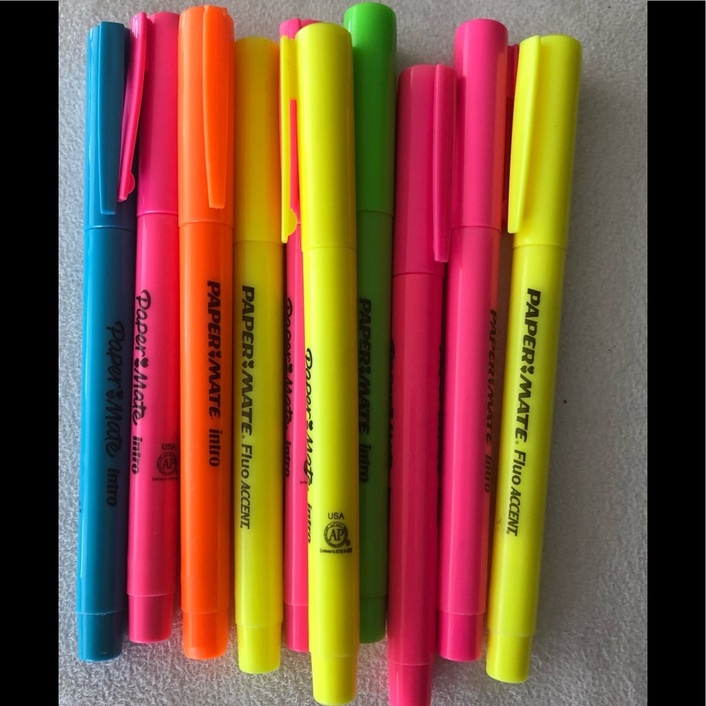 10 Paper Mate Intro Highlighters 💚💙